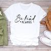 (Asian Size) Women Casual Letter Style Cute Short Sleeve T Shirt Fashion Tee Top Clothing Print Ladies Female Graphic T-shirts