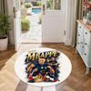 Barcelona Round Carpet Perfect for Outdoor Bedrooms Game Room Dining Room Anti-slip Round Rug Anime Office Decor Perfect Birthday Christmas Gift Idea