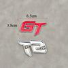 ABAM1 3D Metal Letters GT Logo Car Front Grille Emblem Badge Sticker Decals For Geely GT Accessories