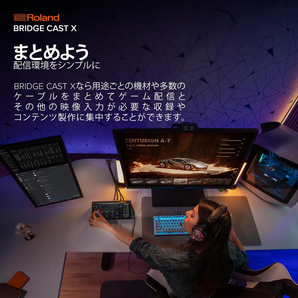 Roland Roland BRIDGE CAST video DAC Cast X X/HDMI capture/gaming amplifier/audio interface/distribution/gaming mixer/Mac/Windows/2PC