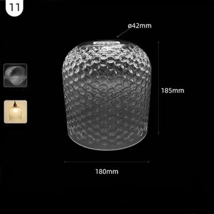 Большой прозрачный стеклянный абажур особой формы 42 мм, открывающаяся чаша, винная кружка, тыква, нестандартный прозрачный E26 E27, сменный абажур