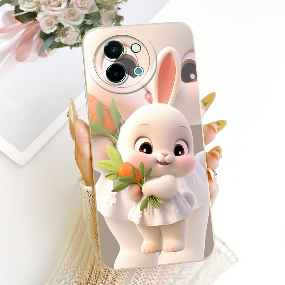 Чехол для Vivo Y38 5G Чехол Модный Мультяшный Милый Забавный Расписной Силиконовый Чехол для Телефона Vivo Y 38 5G