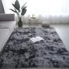 1PC Washable Fluffy Carpet Plush Rug Floor Mat Long Plush Tie Dye Large Size Soft Decoration Bedroom