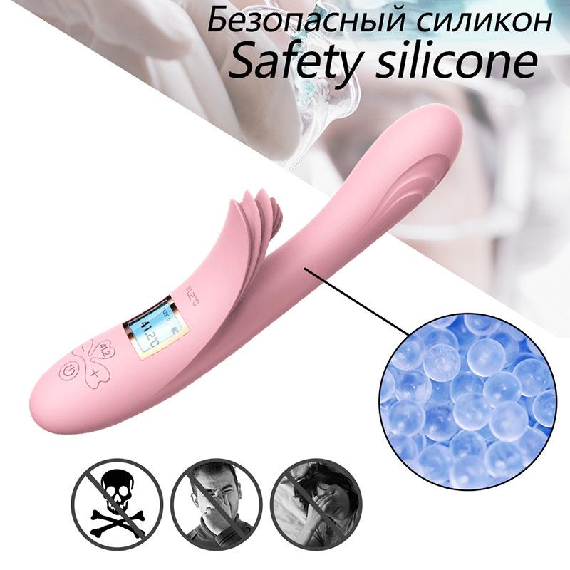 Вибратор для лизания языка для женщин, мастурбация, подогрев, стимулятор точки G, клитора, оргазм влагалища, оральный секс-игрушки для взрослых