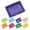 Colorful Double Layer Canvas Cloth Zipper Paper File File Pencil Folder Pen Bag Case Bags Docum E4G1