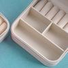 Jewelry Mini Storage Box Earrings Rings Organizer with Soft Lining Large Capacity Compact Design Portable Storage Display Case