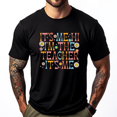 Это я Привет Я Учитель Благодарность Back To School Женская Футболка с Графикой Мужская Одежда Футболка Отдых