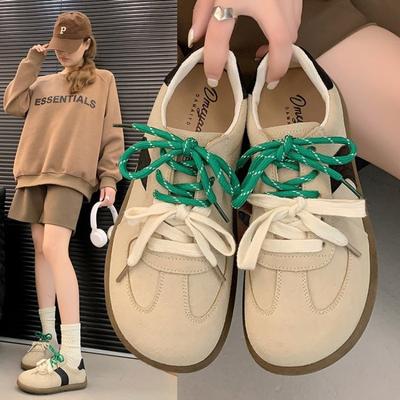 2024 Новые женские повседневные кроссовки на шнуровке с низким верхом, однотонные, дышащие, сетчатые, нескользящие, легкие, модные кроссовки