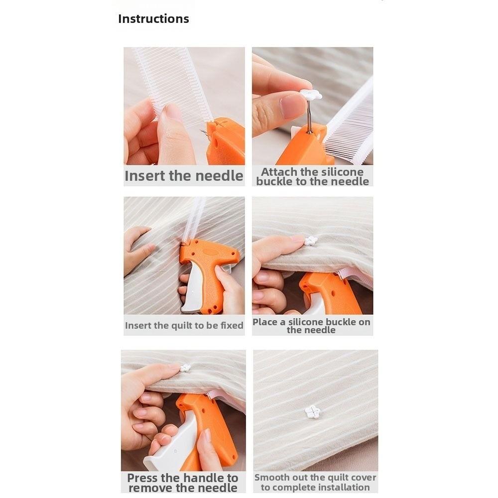 Anti Slip Stitch Tagging Tool Without Needles or Marks Quilt Fixer Quick Quick Clothing Fixer Bed