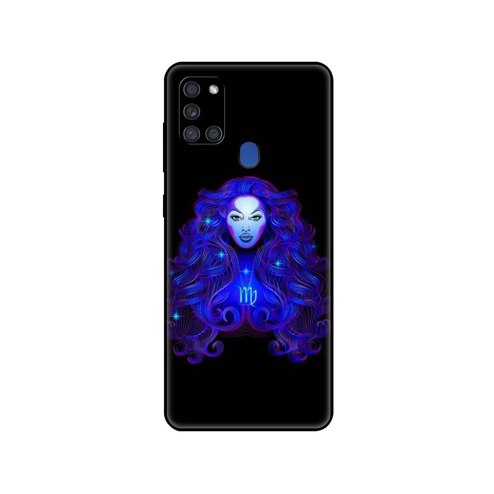 Черный чехол из ТПУ для Samsung Galaxy A50 50S A30S A10 A01 A11 A21S A31 A41 A51 A71 M21 M30S S10 LITE, чехол со знаками зодиака