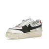 Nike Кроссовки женские Air Force 1 Shadow White Red Metallic Silver Gym-Red Black FN6335-100