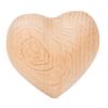 Wooden Carved Heart Unpainted Handcrafted Wooden Heart Decoration Pendant 6x5.5x3cm