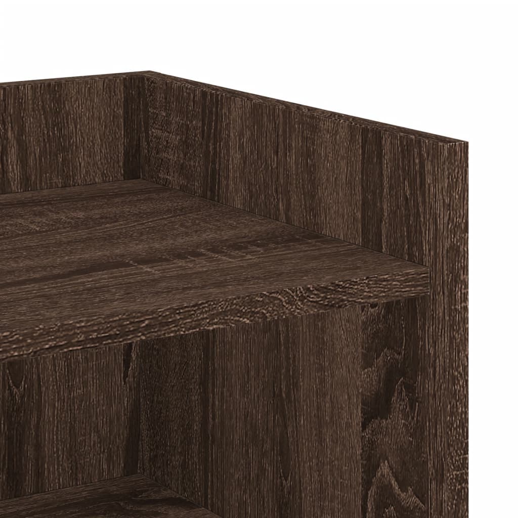 Sideboard in Brown Oak Look 73.5 x 35 x 75 cm Particleboard