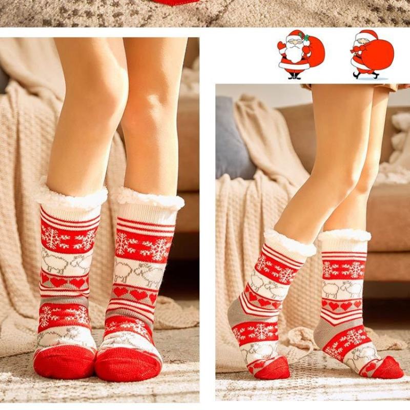 Women Winter Warm Soft Indoor Socks Cozy Plus Pile Carpet Sleeping Sock