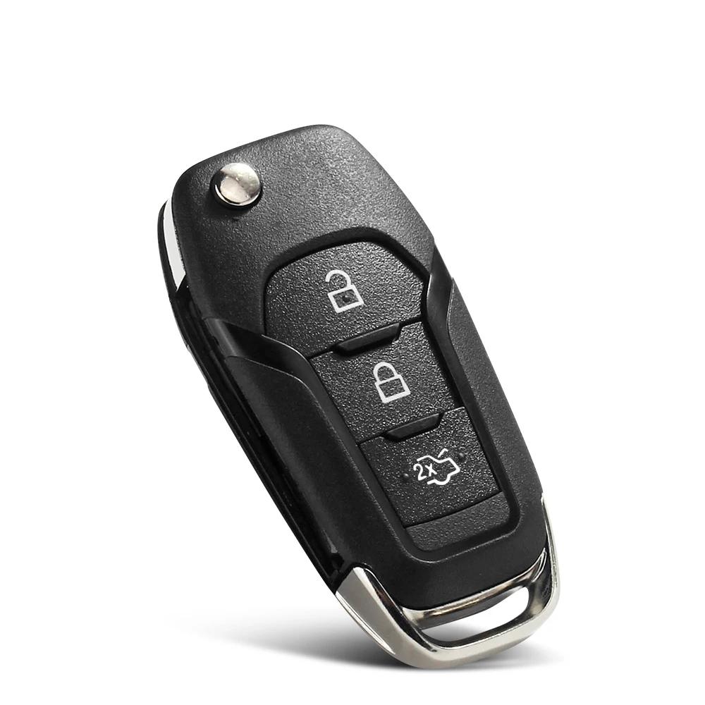 Чехол-оболочка для автомобильного ключа для Ford F150 F250 F350 Explorer Ranger Ka Fiesta Mondeo Focus Everest Edge Kuga Escort Лезвие Hu101
