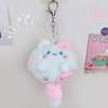 Милый плюшевый кулон, брелок с пищащим котом, кавайный кулон с толстым телом и кошкой, мягкая кукла, брелок для ключей, подвески на рюкзак для девочек, подарок