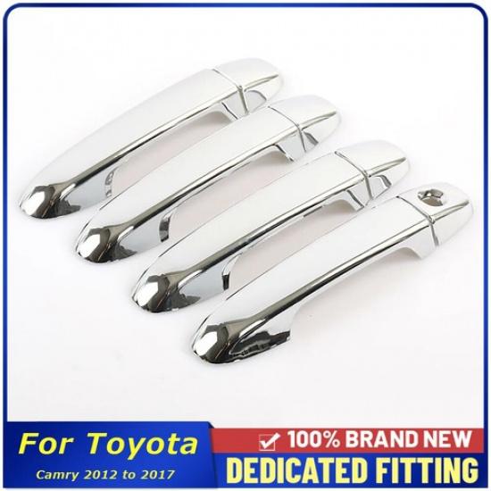 8Pcs Chrome Exterior Car Door Handle Cover For Toyota Camry XV50 ACV50 2012-2017
