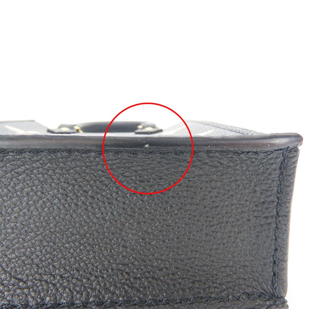 Used LOUIS VUITTON Handbag Petit Sac Plat M81416 Monogram Ann Platt Black Beige 2WAY