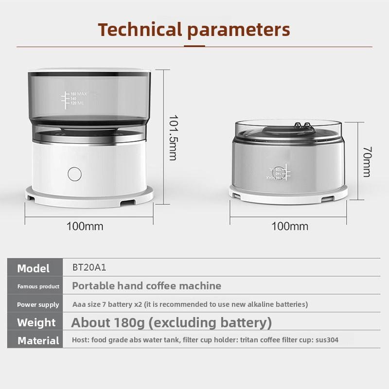 Mini American Coffee Machine Outdoor Travel Camping Manual Drip Coffee Machine Gift