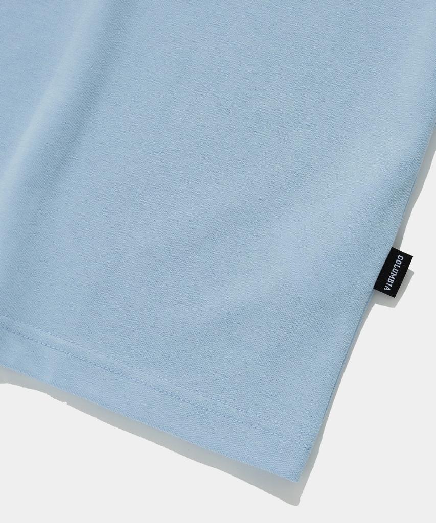 COLUMBIA UNIVERSITY Back Logo S/S T-Shirts_Light Blue
