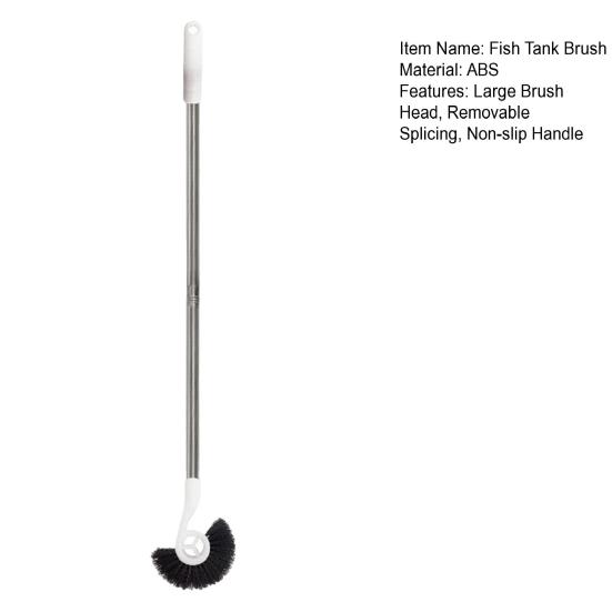 Щетка для аквариума Нескользящая ручка Щетка для чистки аквариума с длинной ручкой Дом