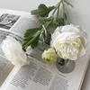Искусственный Ранункулюс Азиатский 2 Головки Реалистичный Искусственный Шелковый Цветок со Стеблем Декор для Дома Офиса Свадебной Вечеринки Искусственный Цветок