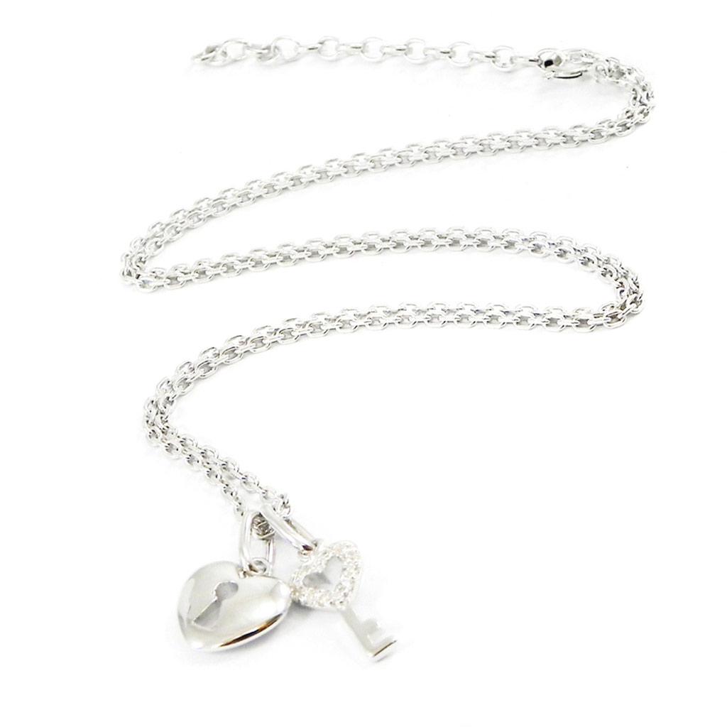 Altesse [I2970] - Белое серебряное колье «Любовь»