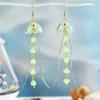 1Pair Dreamy Long Pendant Earrings Elegant Earrings Jellyfish Tassel Earrings  Jewelry Accessories