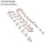 Fashion Long Pearl Necklace Simulated Pearl Collarbone Chain Elegant Sweater Chain  Dress
