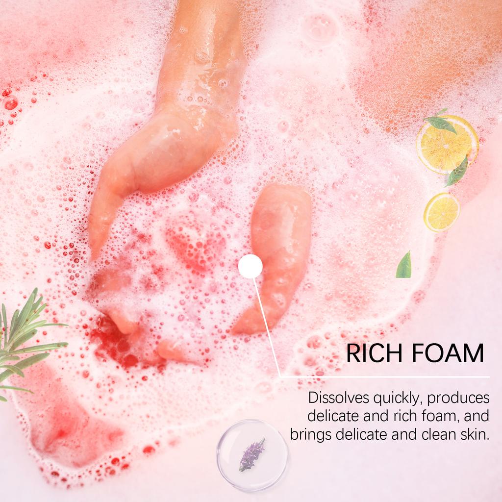 Christmas Color Bath Ball Bubble Bath Moisturizing Long-lasting Plant Cleaning Colorful Bath Ball