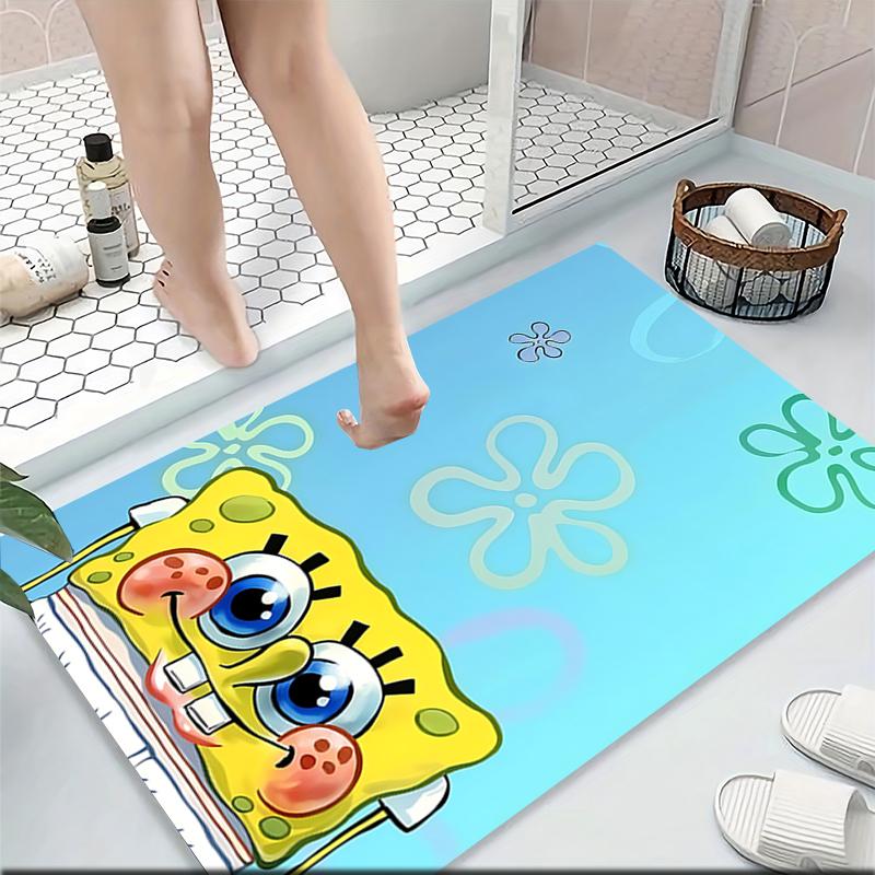 Spongebob Squarepants Adventure Carpet Rug Soft Washable Antislip Home Living Room Sofa Mats Personalized Christmas Rug