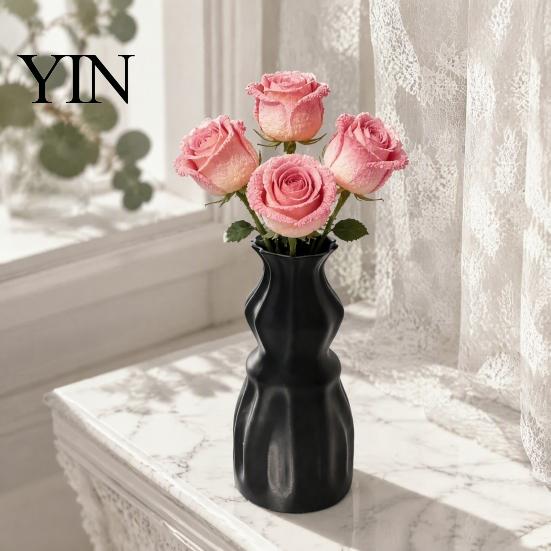 Creative Interior Decoration 3D Printed Flower Vase, Modern Decorative Minimalist Container, Eco Friendly PLA Table Decor Floral Arrangement