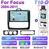 2 Din Android 12 автомобильный радиоприемник для Focus 2 3 Mk2 Mk3 2004 - 2011 мультимедийный видеоплеер GPS 4G Carplay Auto Stereo DVD QLED RDS DSP