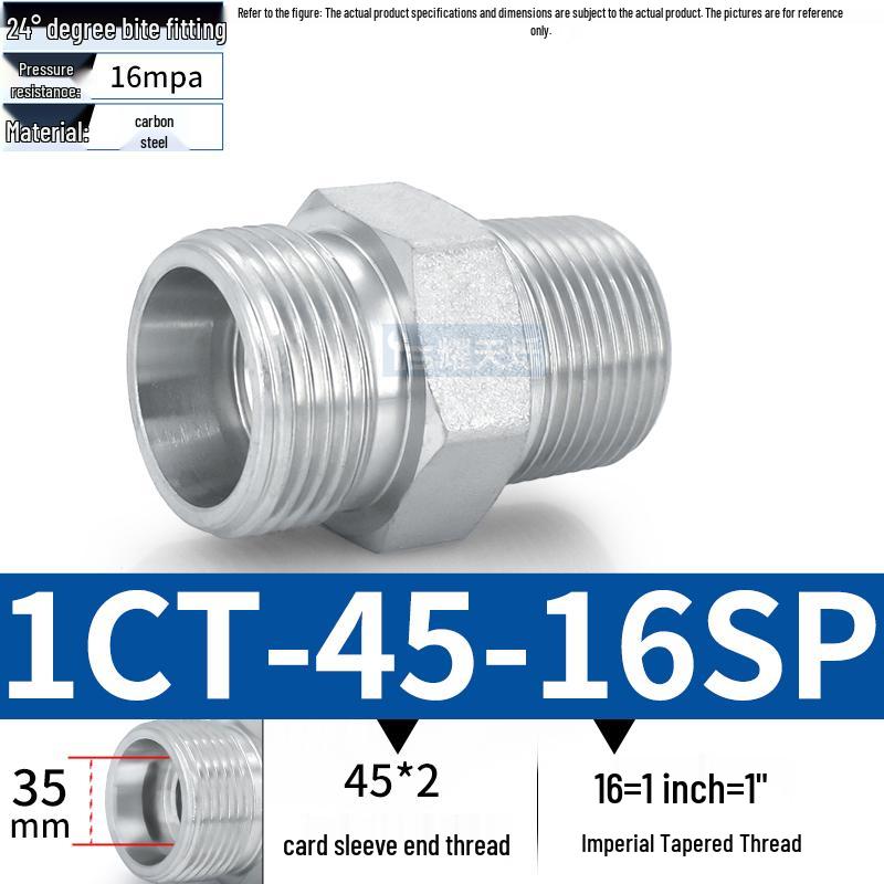 1CT-SP Оцинкованная муфта для гидравлической масляной трубы с переходом под английскую коническую резьбу высокого давления
