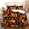Little Fox Bed Three-Piece Quilt Cover 3D Digital Printing Kit