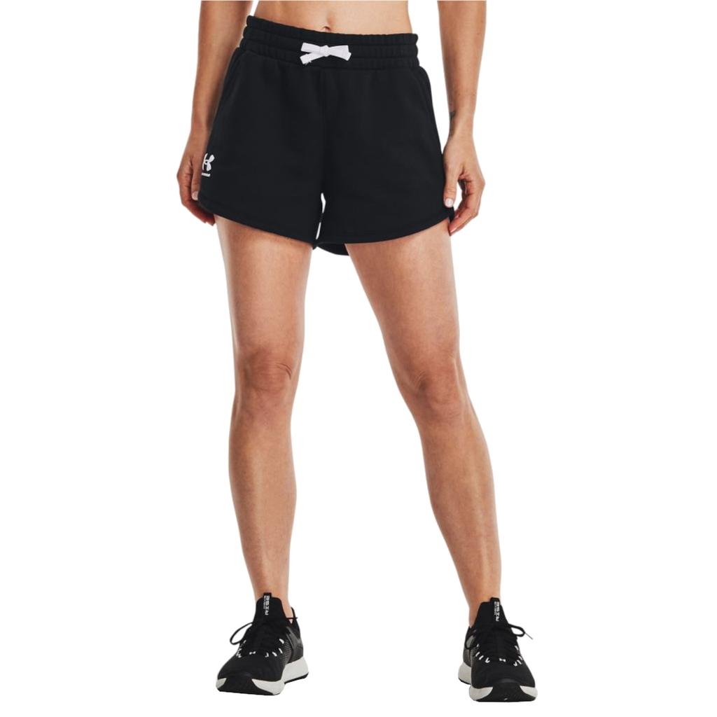 Under Armour Флисовые шорты Rival, женские черные шорты