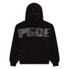 Sp5der Hoodie Oversized Thick Fleece Sweatshirt With Foil Print Spiderweb Design Men Winter Casual Wear