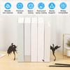 2 Pcs Dragon/Cat Bookend Metal Book Holder Rust Resistant Stable Support Book Holders Documents Storage Bookends for Home Office