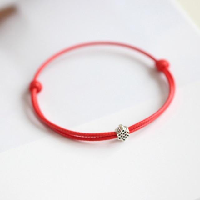 1 /2pcs Adjustable Black Red Leather Rope Bracelet Couple Jewelry Handmade Braided Charm Bracelet Women Men Thread Jewelry Gift