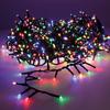 Compact LED String Light Flashing Outdoor Multicolour 16M 750L Green Cable