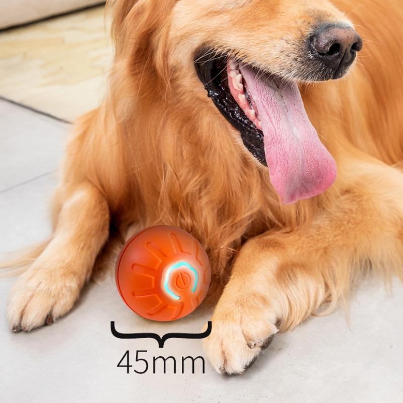 Умный игрушечный мяч для собак, автоматический катящийся мяч, электронная интерактивная игрушка для домашних животных, шарики для кошек, обучающие USB для щенка, подарок на день рождения, продукт для котенка