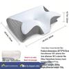 Crescent-Shaped Slow Rebound Memory Foam Neck Support Pillow