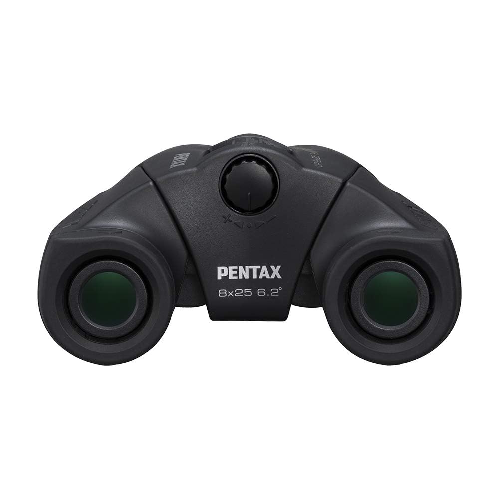 PENTAX UP 10x25 Binoculars, 10x Magnification, 25mm Lens Diameter, Includes Case and Strap, Compact and Lightweight, Fully Multi-Coated, Ideal for Fes