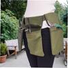 Garden Tool Belt Canvas Waist Tool Apron with Pockets Gardening Kit Tote Bag Home Organizer