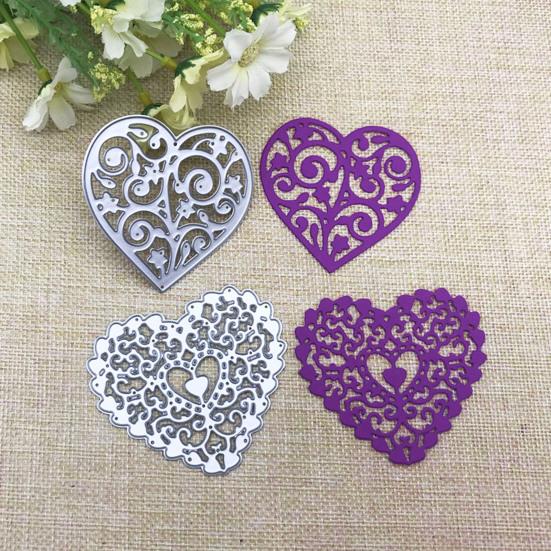 Полые штампы в форме сердца DIY трафареты для скрапбукинга тиснение шаблон декора