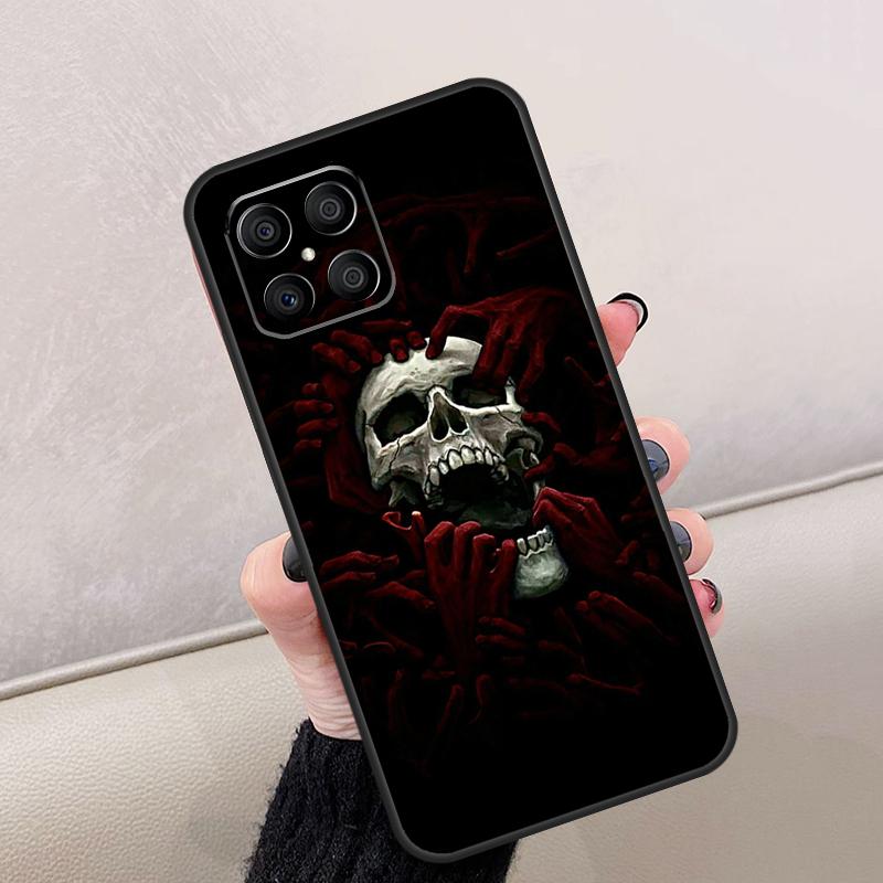 Чехол для Honor 400 Lite 200 50 70 90 X8c X8b X9a X9b X9c X9d Win RT, в стиле Хоррор Череп Готика, For Honor, Магический 8 6 7 Pro