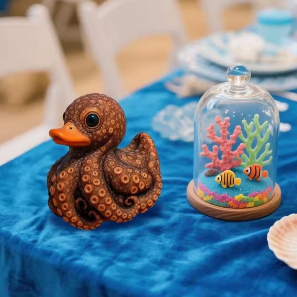 Devilfish Turtle Duck Figure Dolphin Sea Creature Duck Desktop Ornament  Housewarming Gift