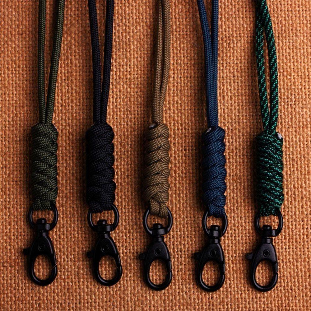 High Strength Lanyard Rotatable Buckle 20 Styles Emergency Survival Paracord Keychain Outdoor Tool