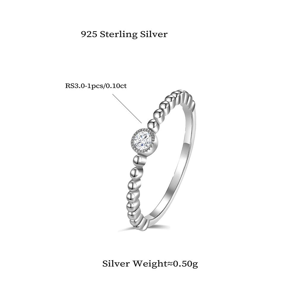 Настоящее 925 стерлингового серебра круглые муассанитовые кольца для пальцев Серебряные свадебные обещания муассанитовые женские кольца