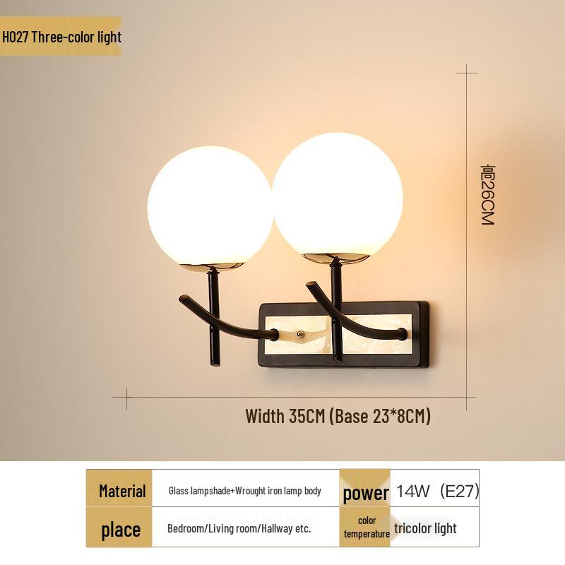 2025 Современный теплый настенный светильник для спальни, гостиной, столовой и лестницы